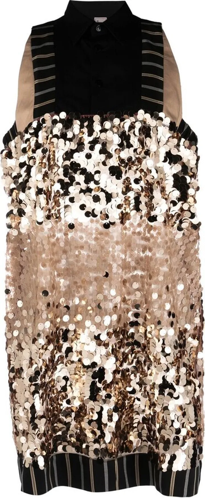 Sequin-Embellished Mini Dress
