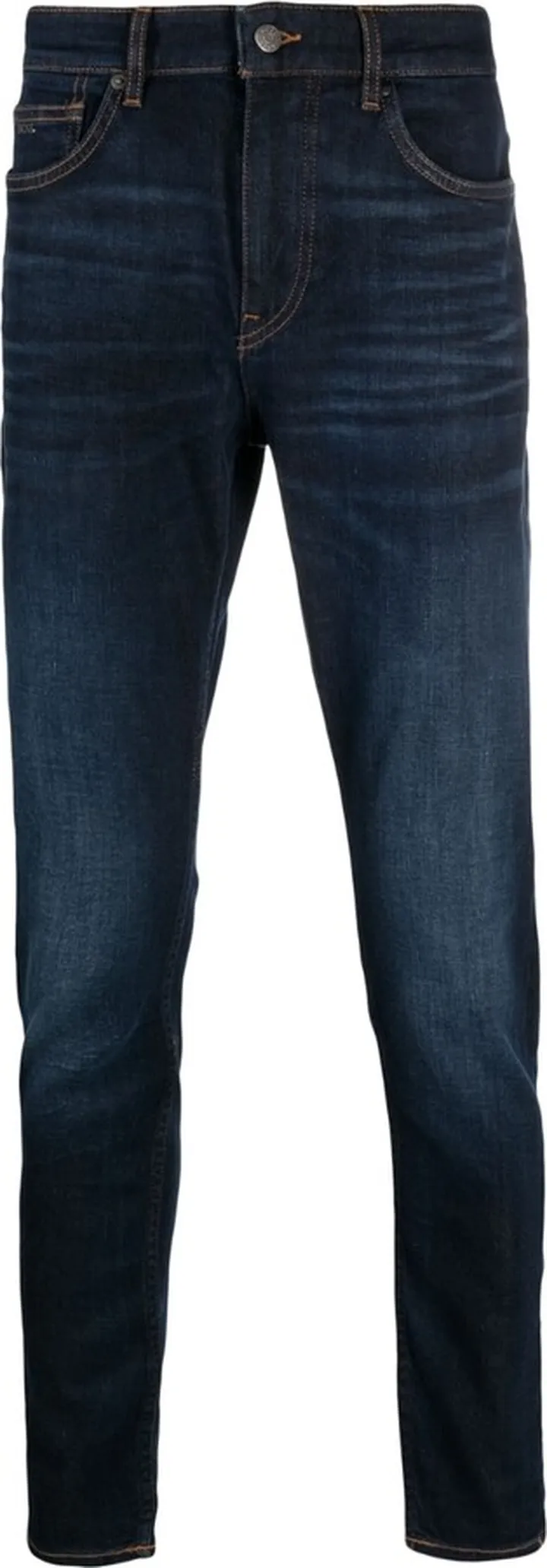 Low-Rise Tapered-Leg Jeans