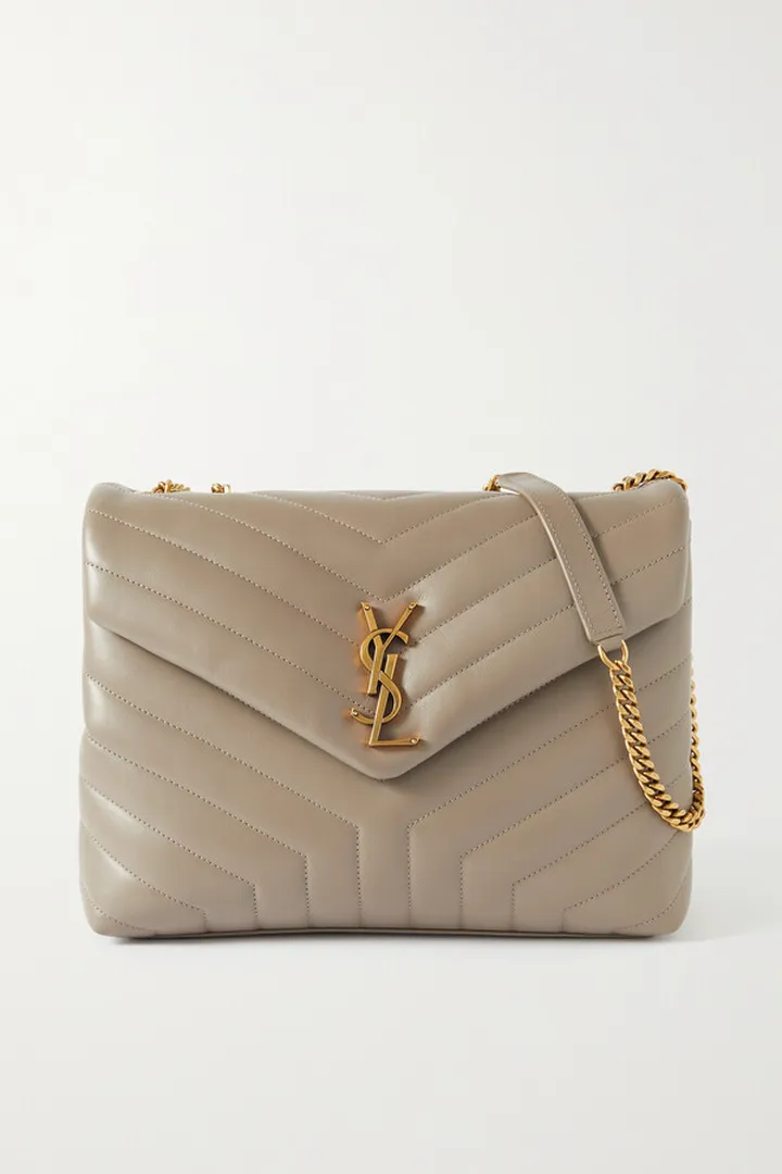SAINT LAURENT - Loulou Medium Quilted-leather Shoulder Bag - Brown