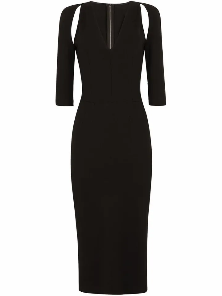 Cut-Out Midi Dress