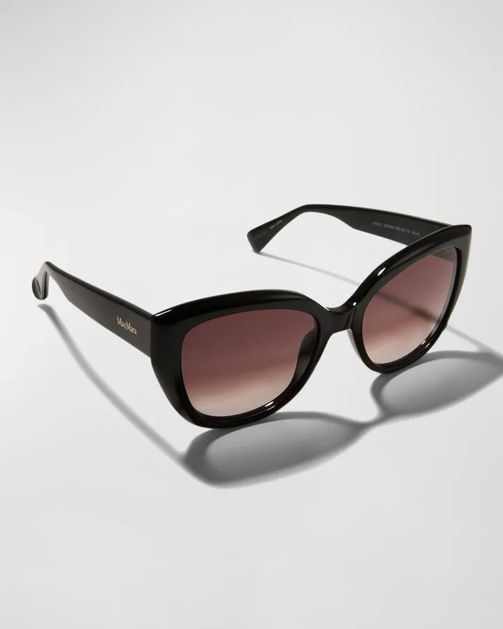 Gradient Plastic Cat-Eye Sunglasses