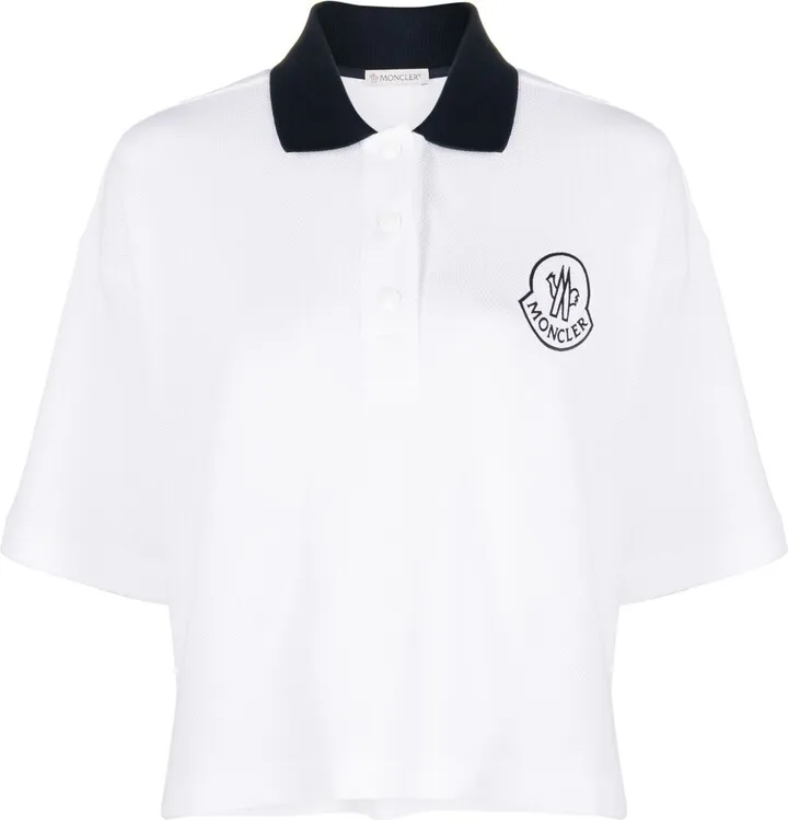 MONCLER- Logo Cotton Polo Shirt
