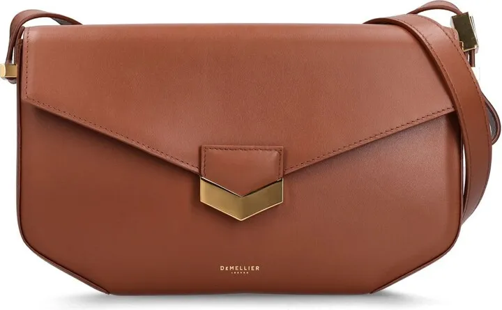 Midi London leather shoulder bag