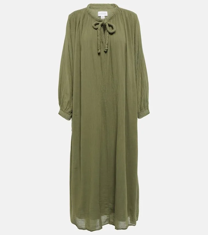 Frankie cotton voile midi dress