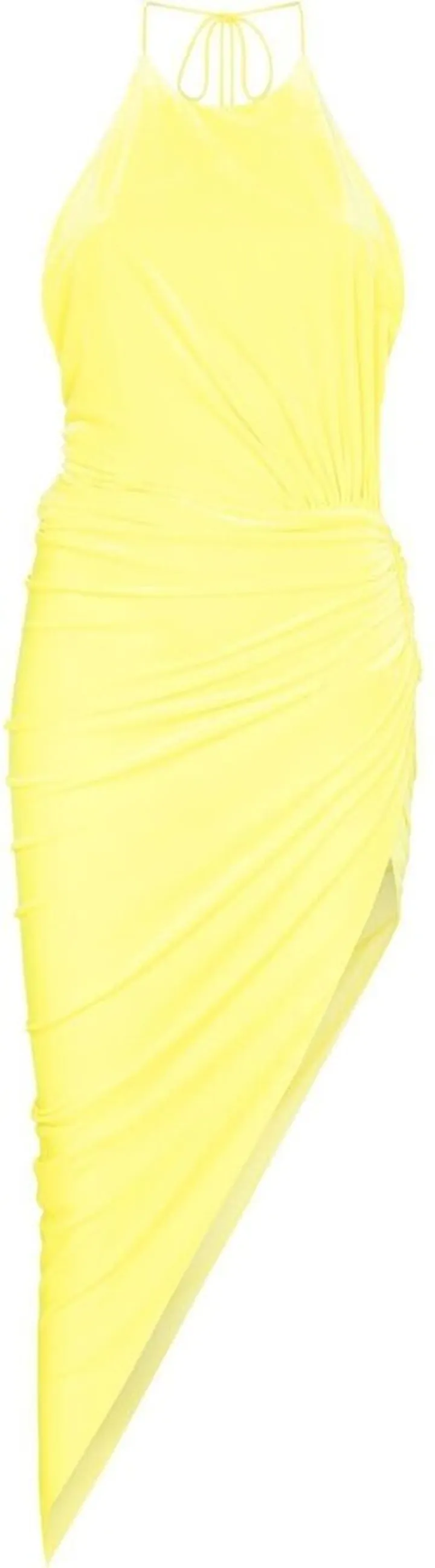 Asymmetric Gathered Minidress