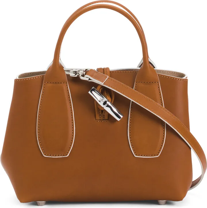Roseau Luxe Leather Satchel