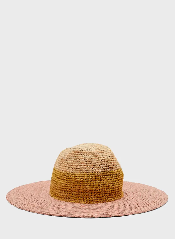 Striped Straw Hat