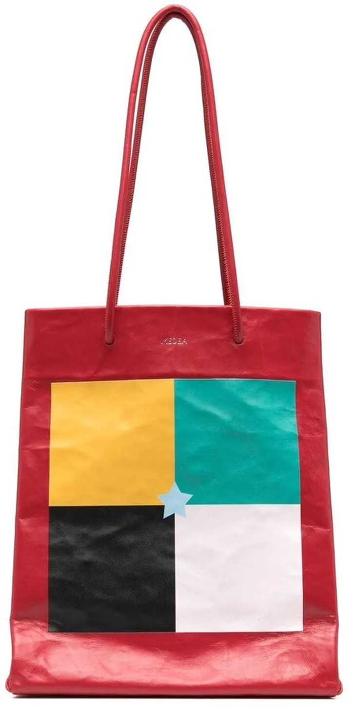 Busted Tall graphic-print leather bag