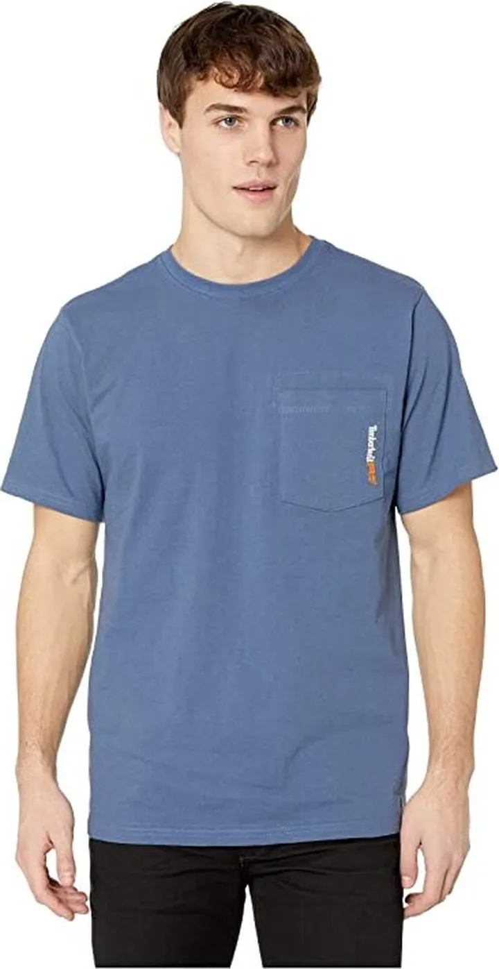 Timberland PRO Base Plate Blended Short Sleeve T-Shirt (Vintage Indigo) Men's T Shirt