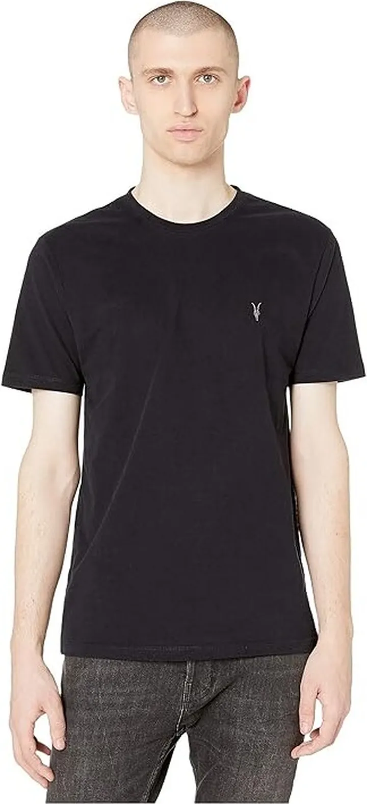 AllSaints Brace Tonic Crew Tee (Ink Navy) Men's Clothing