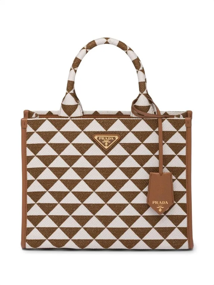 small Symbole jacquard tote bag