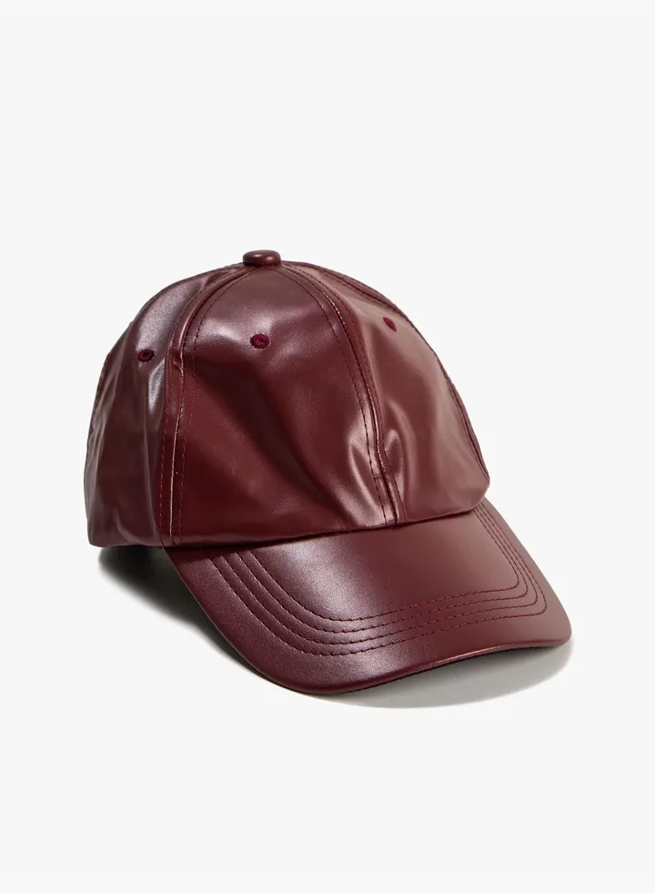 Cap Hat Faux Leather