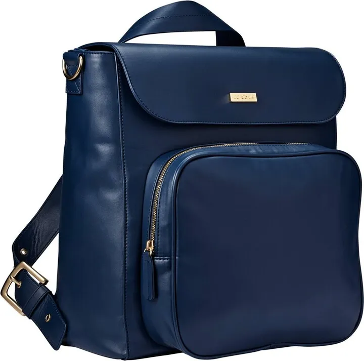 JJ Cole Vegan Leather Brookmont Backpack Diaper Bag - Oxford Navy
