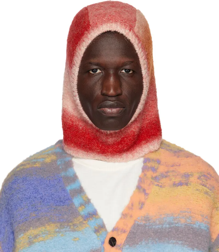 Wooyoungmi Red Alpaca Balaclava