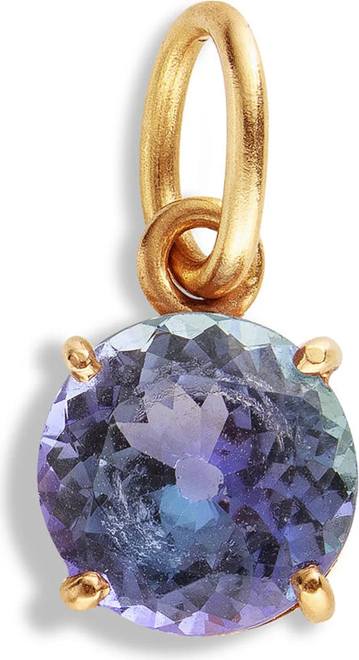 One-Of-A-Kind Tanzanite Rose Gold Charm