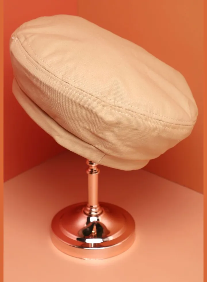 Casual Solid Beret Cap For Women