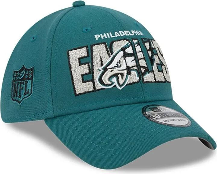 Men's New Era Midnight Green Philadelphia Eagles 2023 Nfl Draft 39THIRTY Flex Hat