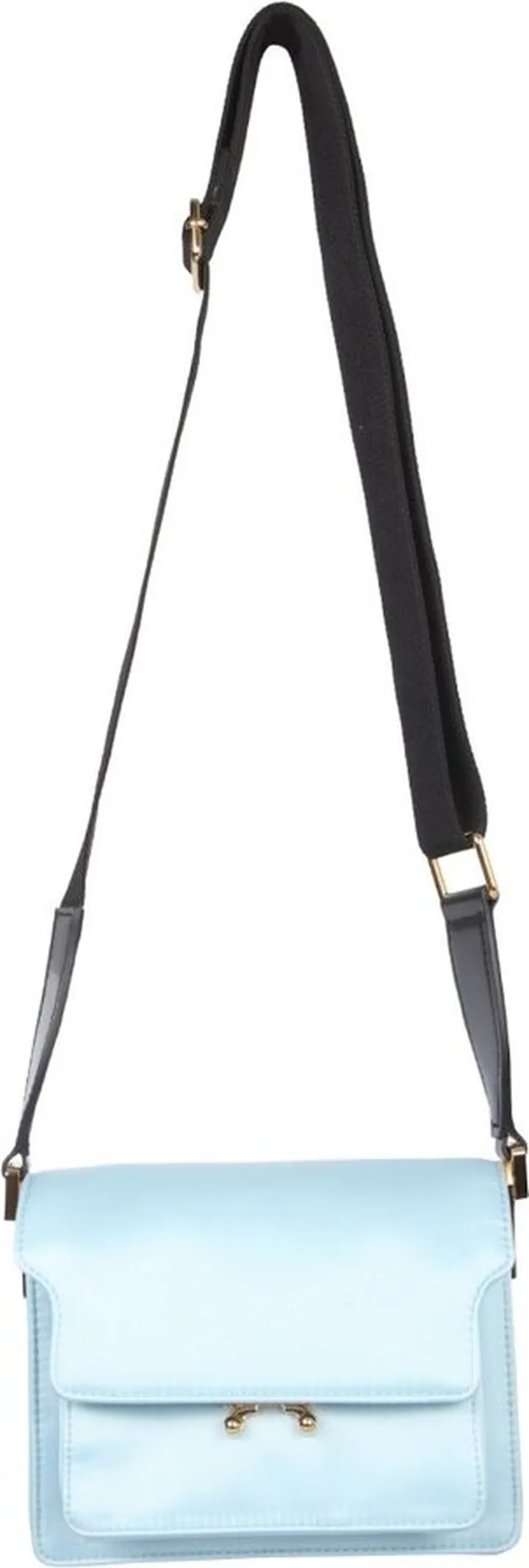 Marni Foldover Zip-Up Strapped Shoulder Bag
