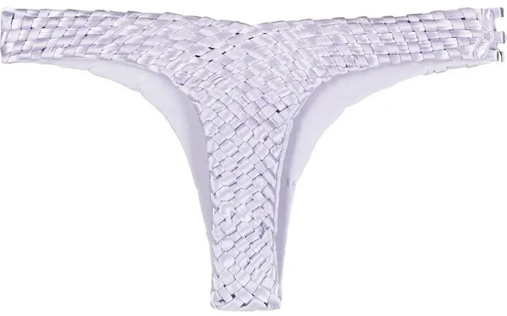 Fullweave stretch-satin bikini briefs