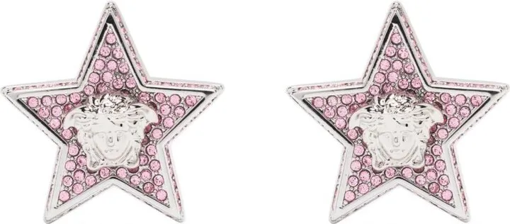 Medusa Star crystal-embellished stud earrings