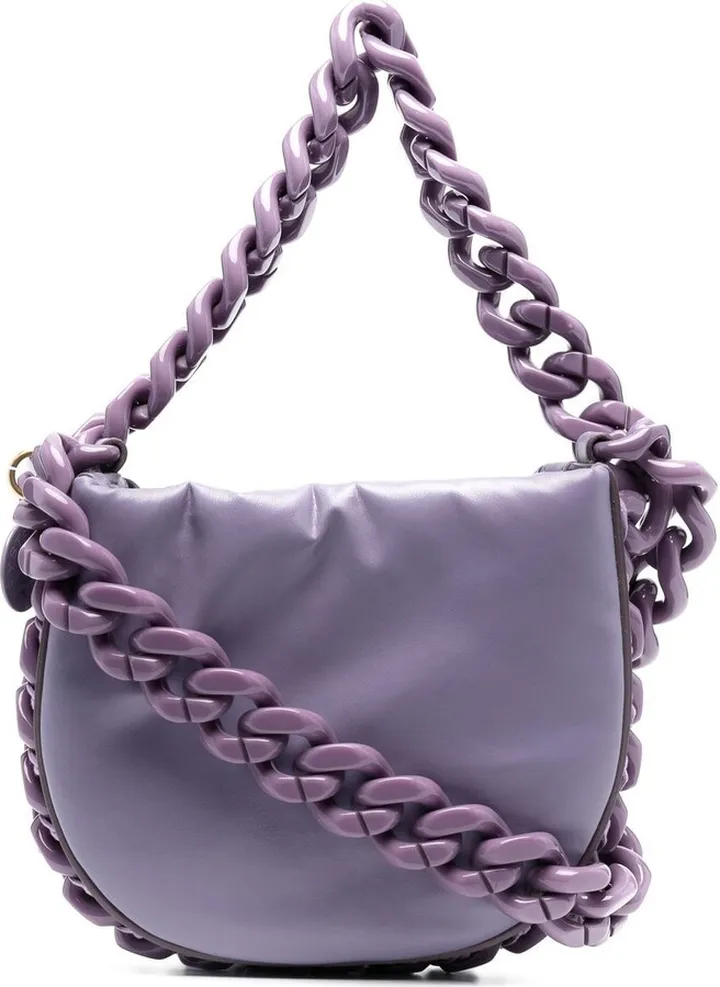 Chain-Link Trimming Shoulder Bag