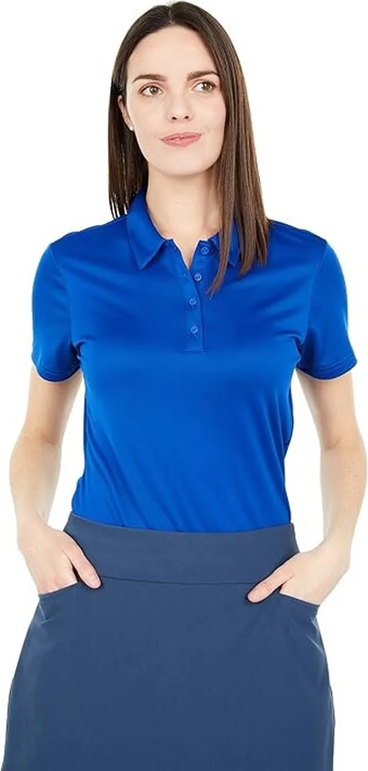 adidas Golf Tournament Primegreen Polo Shirt (Royal) Women's Clothing