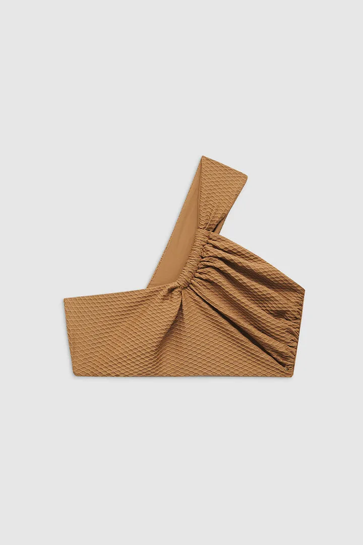 ANINE BING Roux Bikini Top in Camel