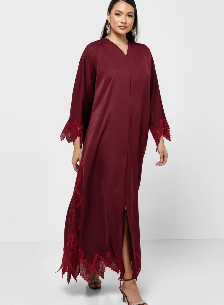 Embellished Detail Abaya