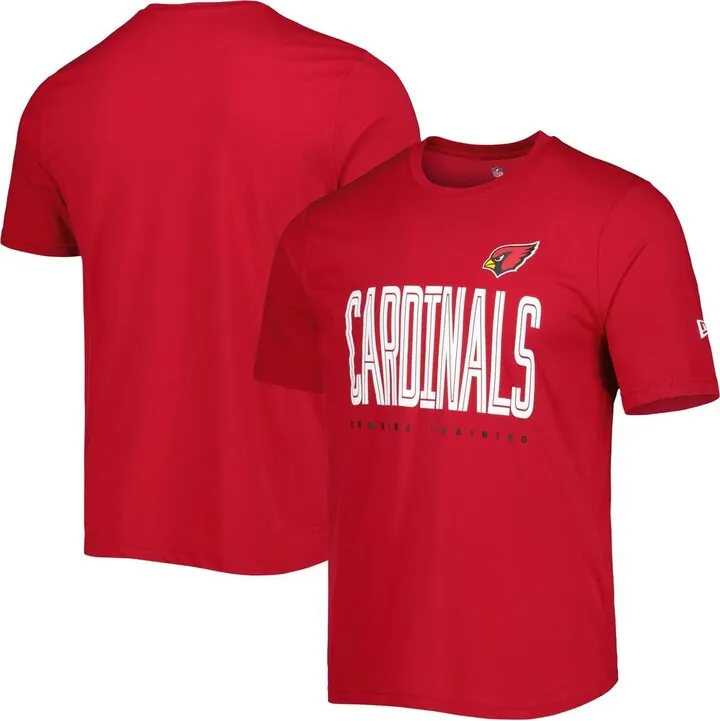 Men's New Era Cardinal Arizona Cardinals Combine Authentic Training Huddle Up T-shirt