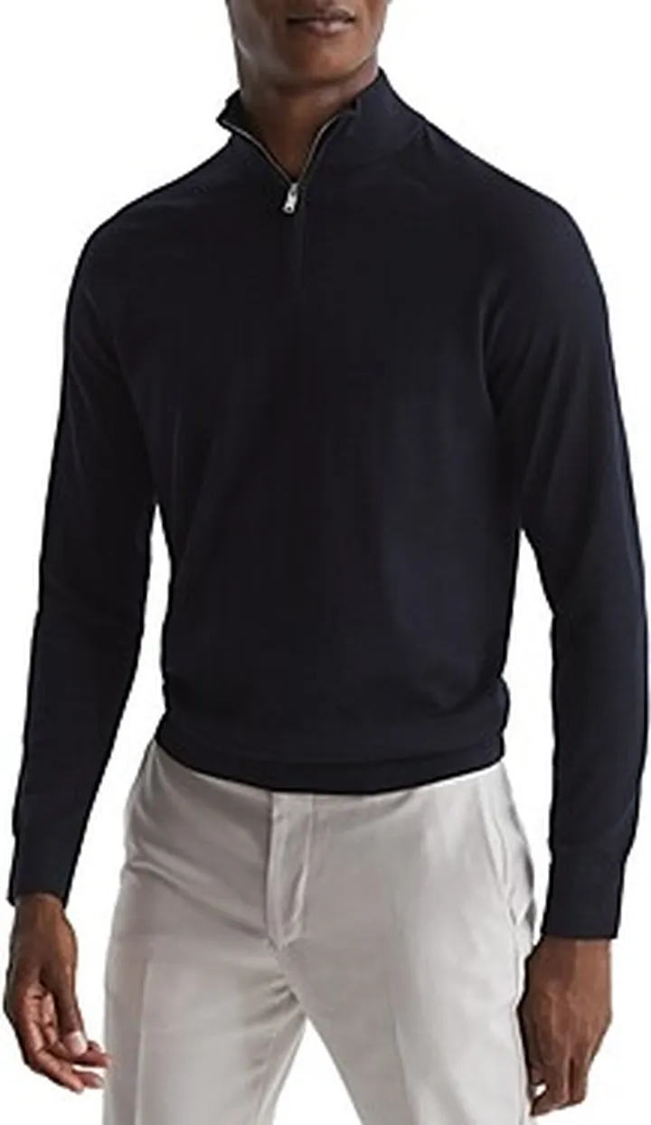 Reiss Sierra Slim Fit Quarter Zip Sweater