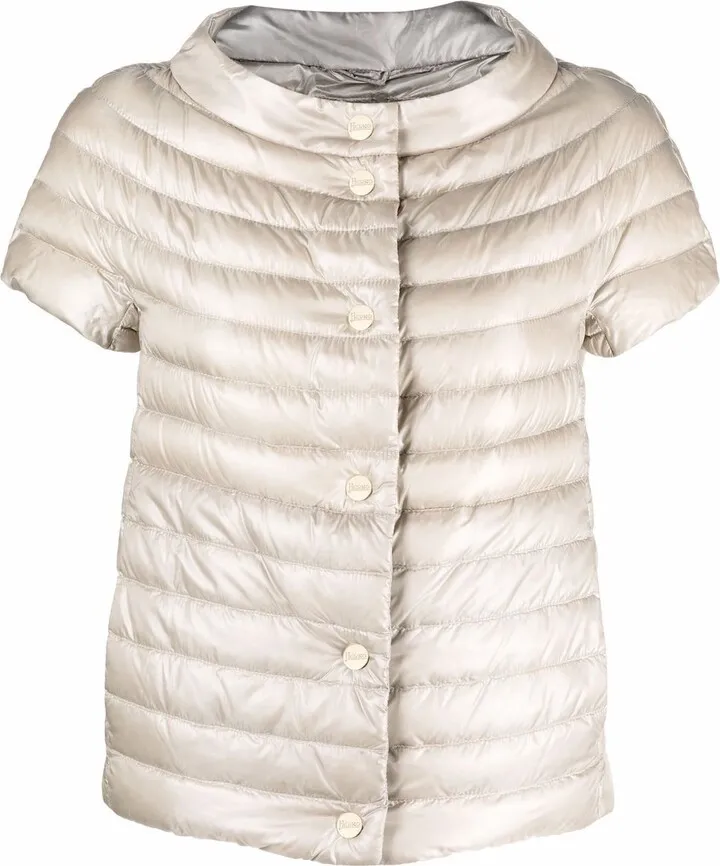Padded Short-Sleeved Down Jacket