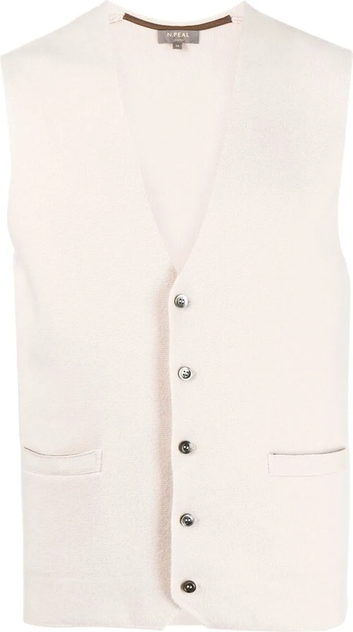 V-neck cashmere waistcoat