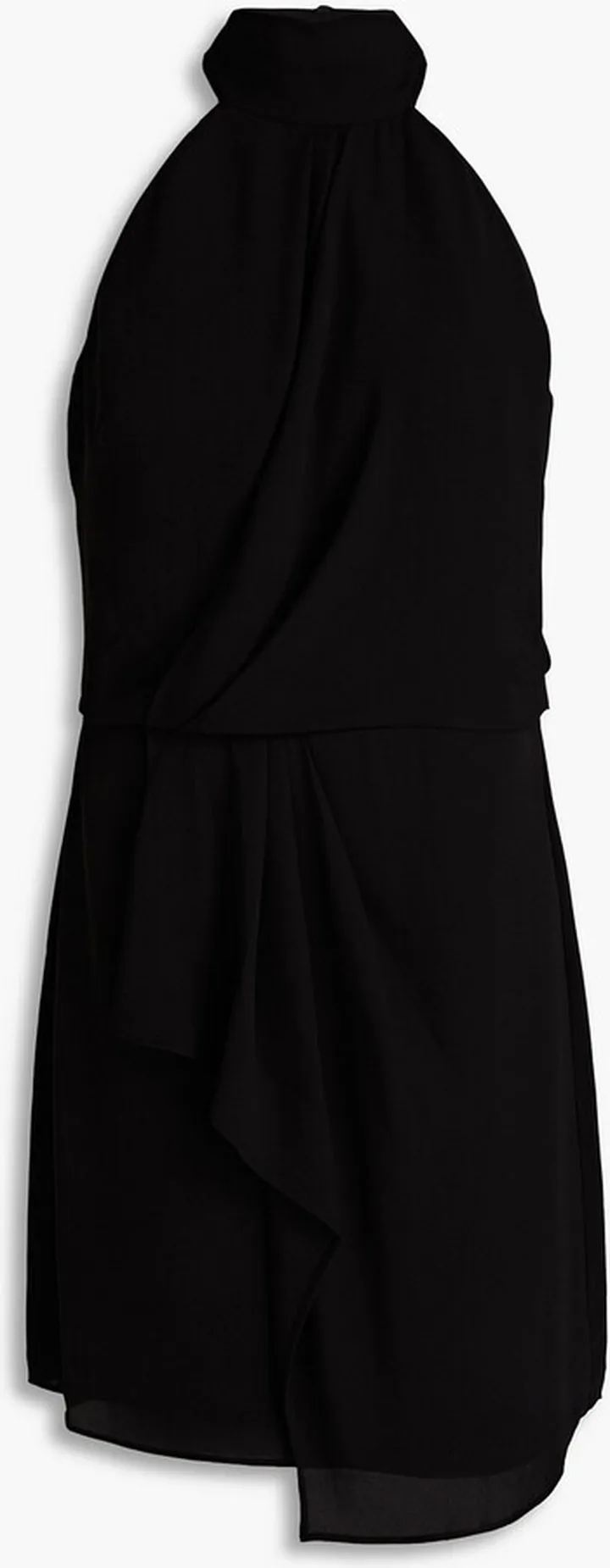 Harlow draped crepe de chine mini dress