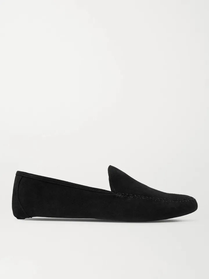 Maurice Cashmere-Lined Suede Slippers