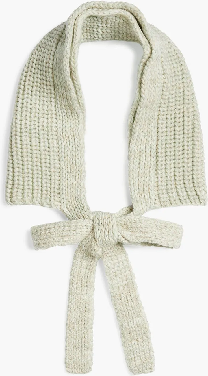 Mélange cashmere-blend snood