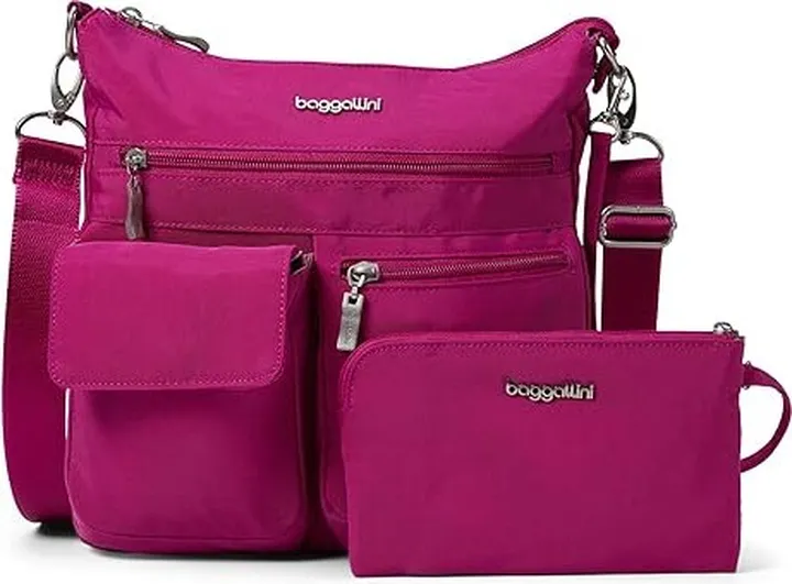 Baggallini Modern Everywhere Slim Crossbody (Orchid) Cross Body Handbags