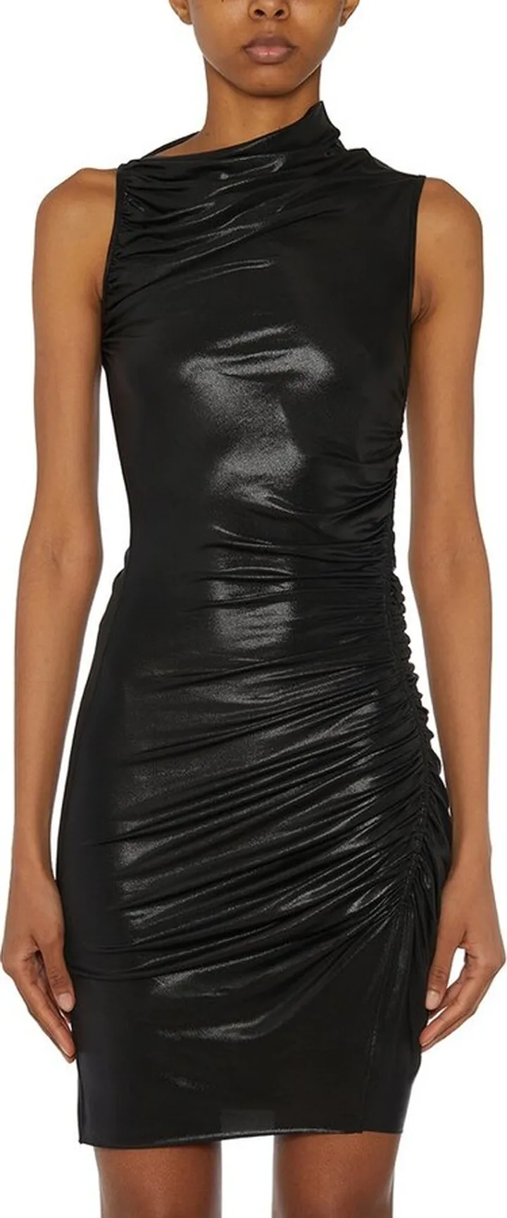 Rick Owens Lilies Ruched Sleeveless Mini Dress