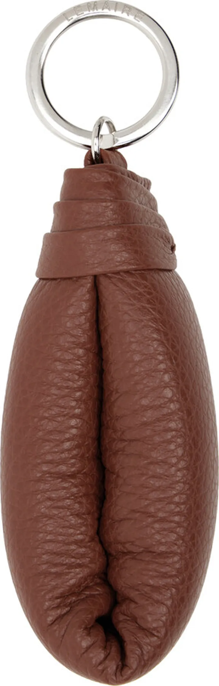 LEMAIRE Brown Wadded Keychain