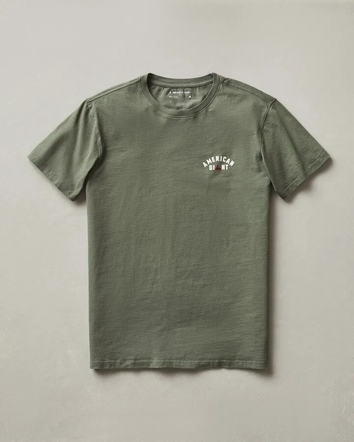 Men's Classic Cotton Crew Logo Tee - Mulled Basil