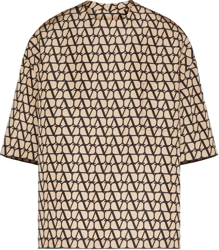 Valentino Garavani Silk Monogram T-Shirt