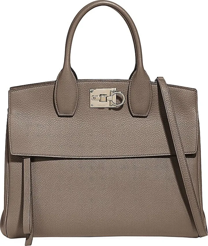 Large Studio Leather Tote Bag