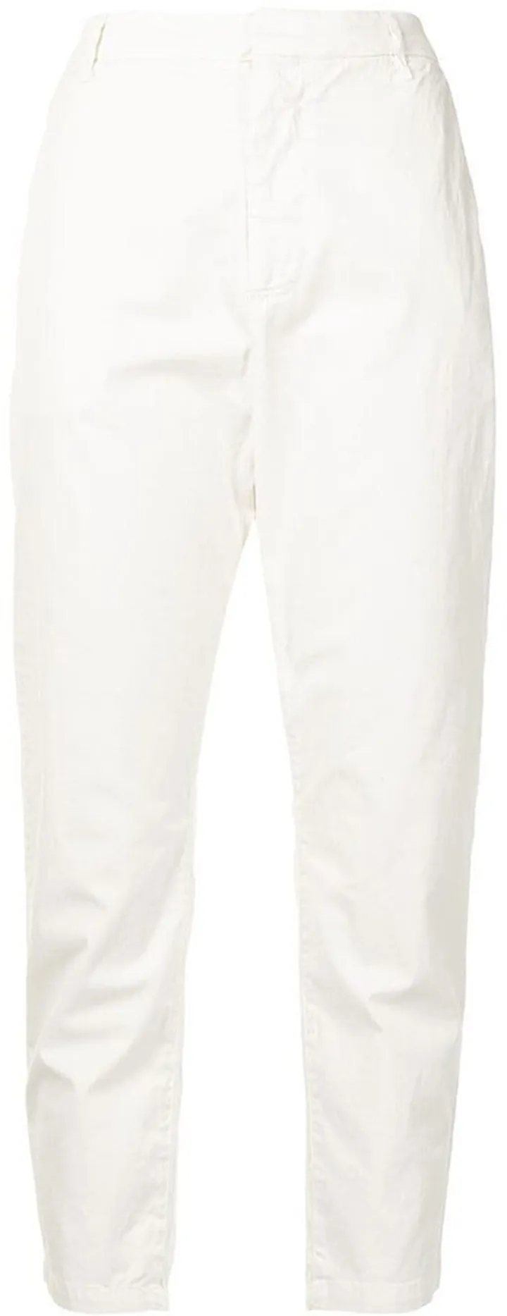 Cropped Tapered-Leg Trousers