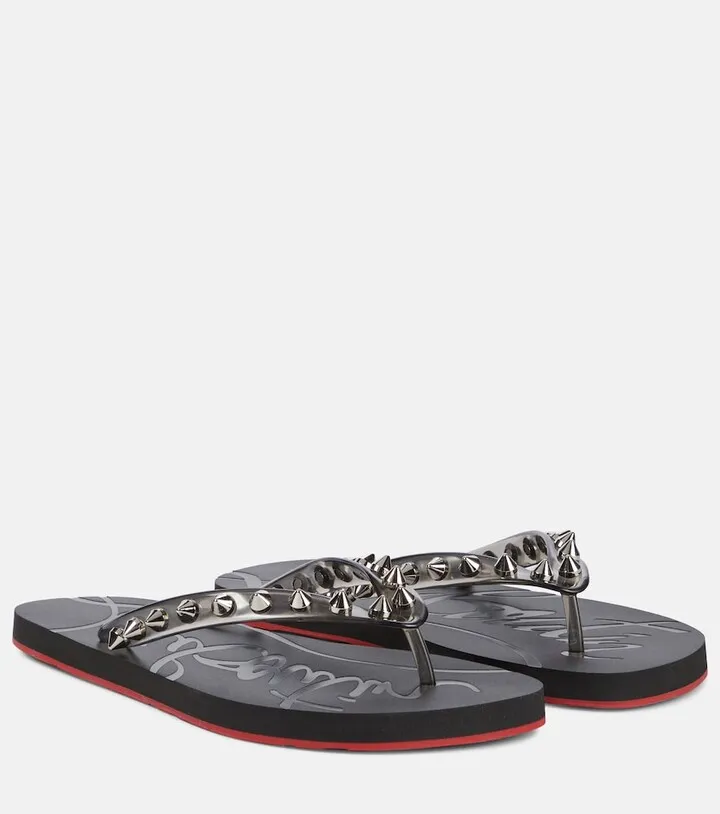 Loubi Flip Spikes thong sandals
