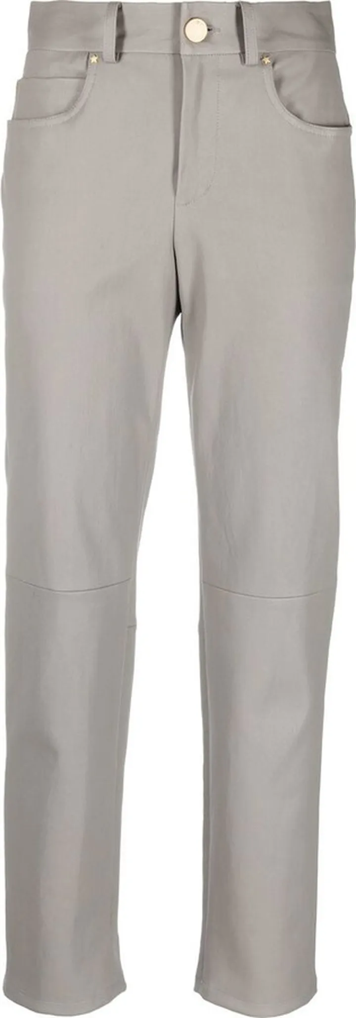High-Waisted Leather Trousers