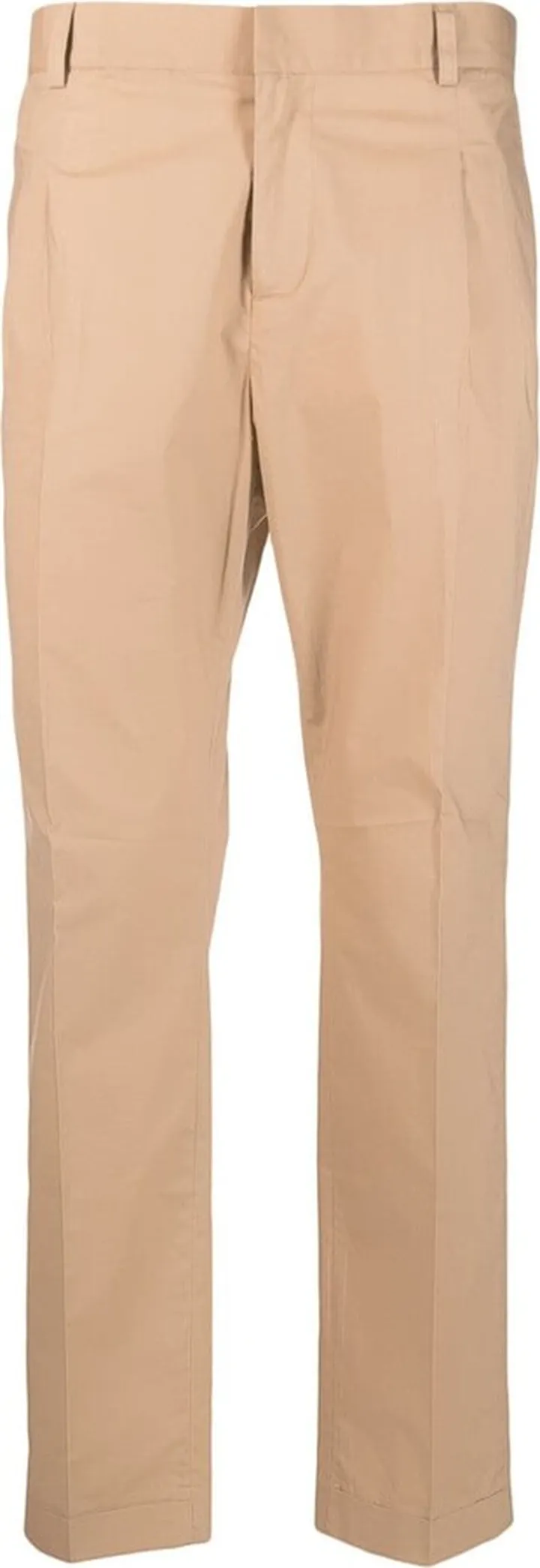 Straight-Leg Pressed-Crease Trousers