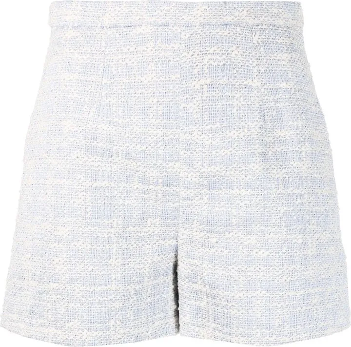 Bouclé-Effect Shorts