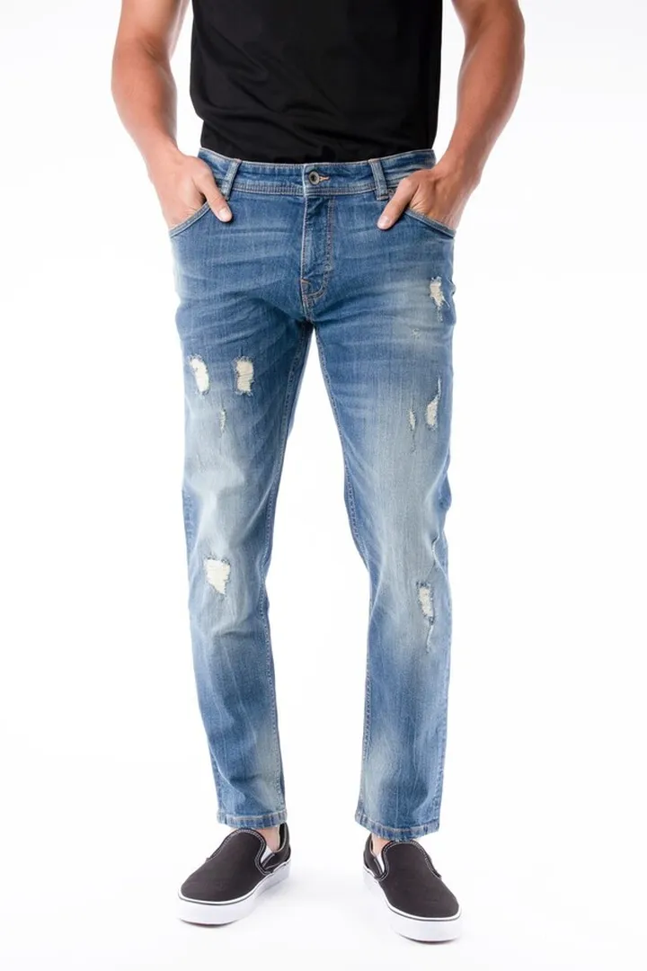 Skinny-Fit Stretch Five Pocket Jeans