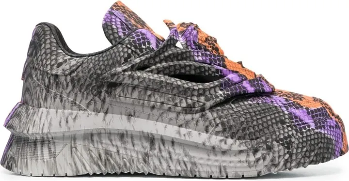 Odissea Python Greca-print sneakers