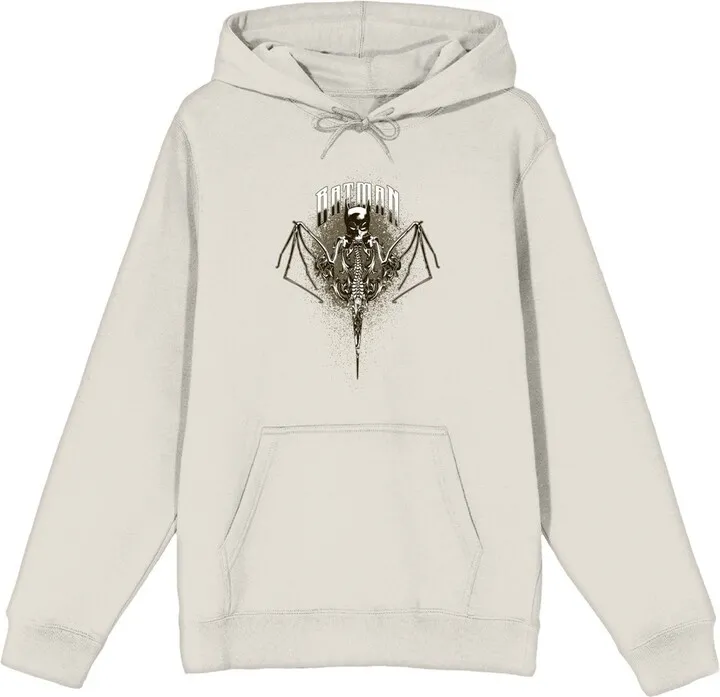 Batman Bat Mask And Bat Wings Men’s Sand Graphic Hoodie-Medium