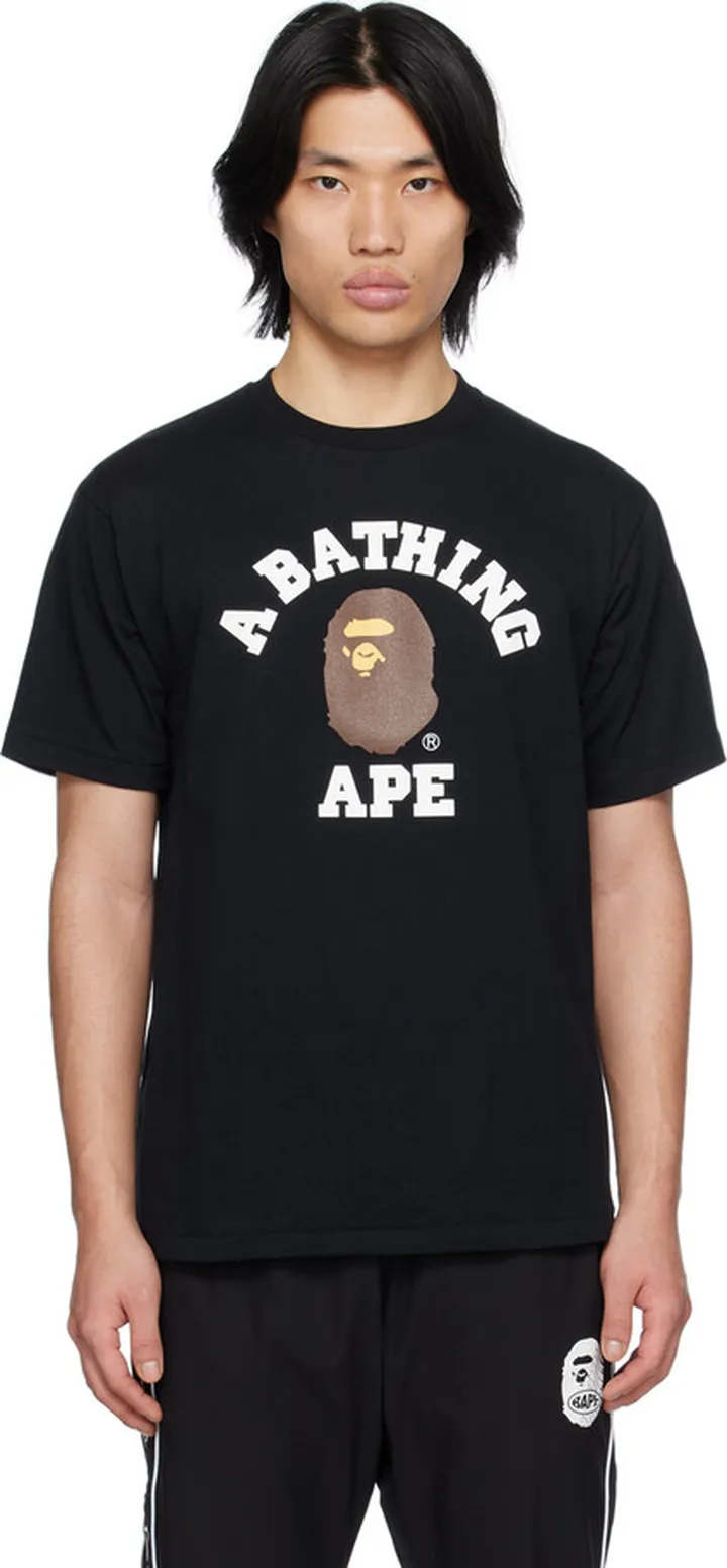 BAPE Black College T-Shirt